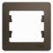 31511 Рамка 1-м Glossa шоколад SE