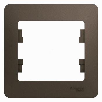 31511 Рамка 1-м Glossa шоколад SE