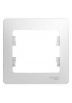 31857 Рамка 1-м Glossa белый SE