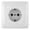 31915 Розетка 1-м СП 1мод. Хит 16А IP20 250В с заземл. без защ. шторок бел. SE