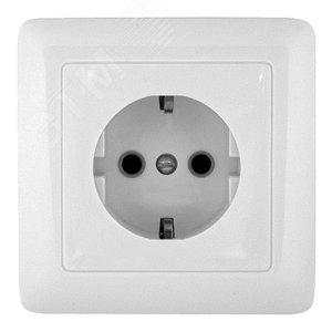 31915 Розетка 1-м СП 1мод. Хит 16А IP20 250В с заземл. без защ. шторок бел. SE