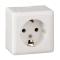 31916 Розетка 1-м ОП Хит 16А IP20 250В с заземл. без защ. шторок бел. SE