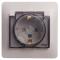 32278 Розетка 1-м СП Glossa 16А IP44 с заземл. защ. шторки с крышкой в сборе белый SE