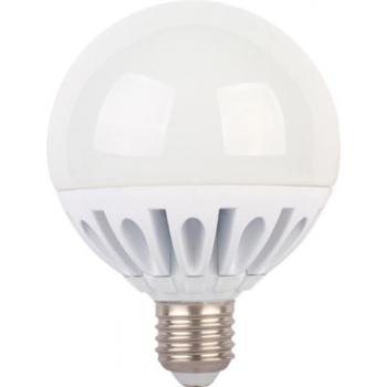 32523 Лампа светодидная Ecola шар G95 E27 20W 2700K 130*95 ребрист. алюм.Premium K7LW20ELC