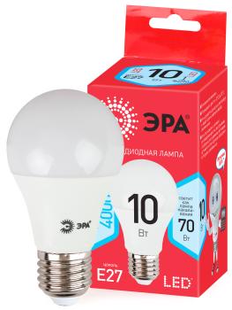 32728 Лампа светодиодная ECO LED A60-10W-840-E27 800 лм нейтральный ЭРА