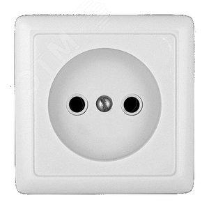 33262 Розетка 1-м ОП Хит 10А IP20 250В без заземл. без защ. шторок бел. SE