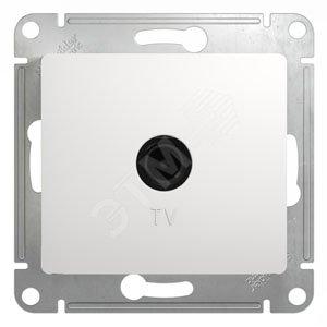 33324 Розетка телевизионная оконечная TV 1-м СП Glossa 1дБ механизм белый SE