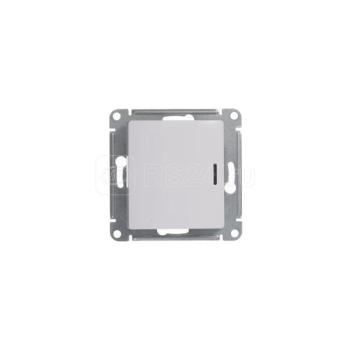 33396 Переключатель проходной 1-кл. СП Glossa 10А IP20 (сх. 6а) 10AX с подсветкой механизм белый SE